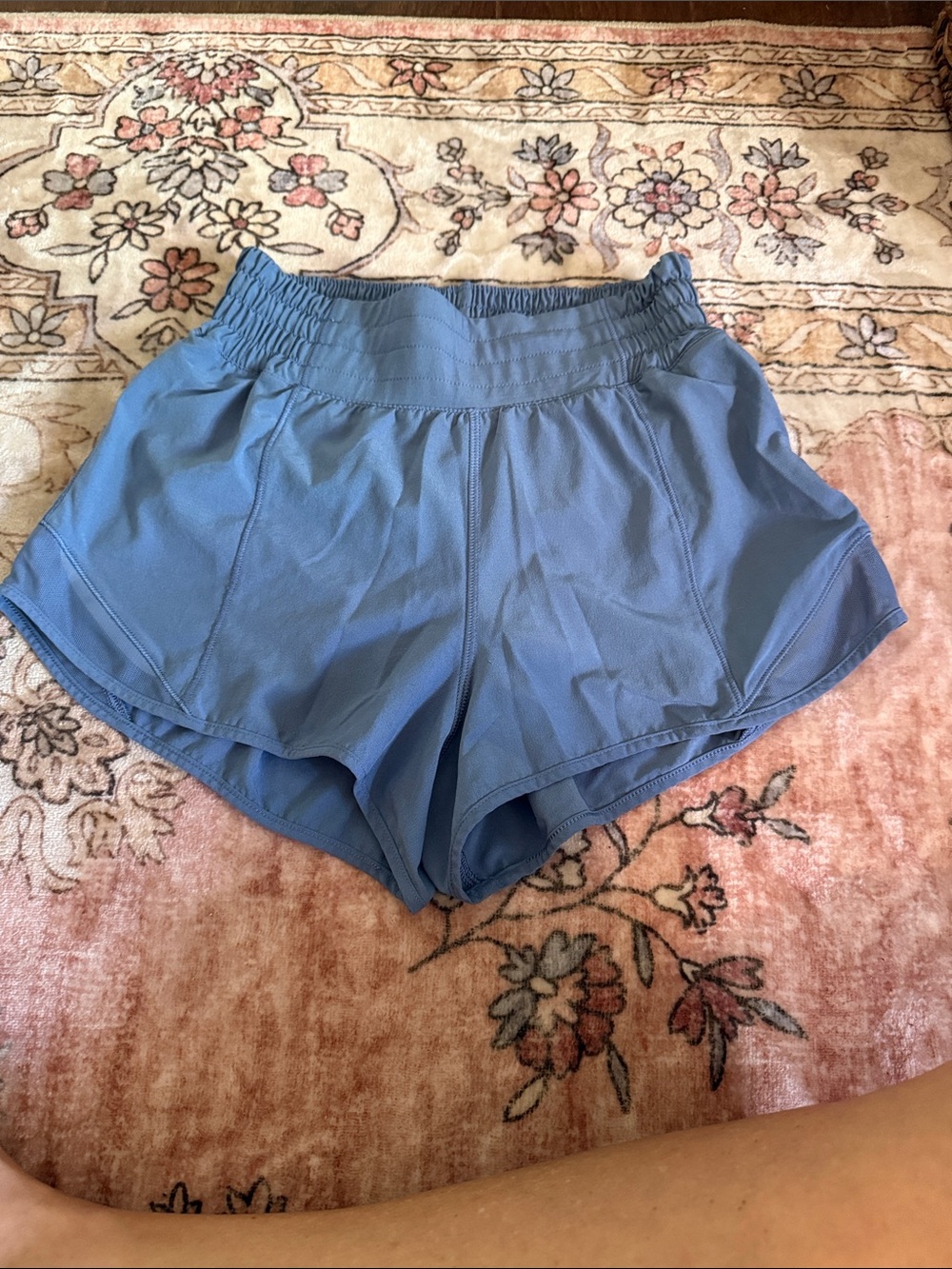 lululemon athletica Sky Blue High-Waist Athletic Shorts